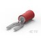 Te Connectivity Fork Terminal, #6 Stud Size, 16 AWG, 300 V, Nylon Insulated, Red 52409-2 - alternate 1